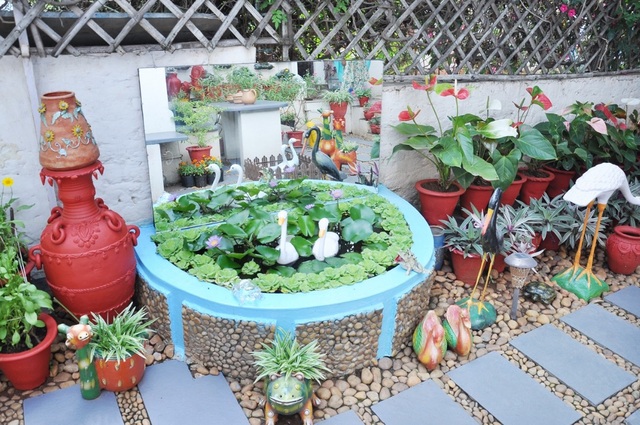 Tận dụng giày cũ, chai nhựa trồng cây người phụ nữ có khu vườn tuyệt đẹp - 5 Tận dụng giày cũ, chai nhựa trồng cây người phụ nữ có khu vườn tuyệt đẹp - 5