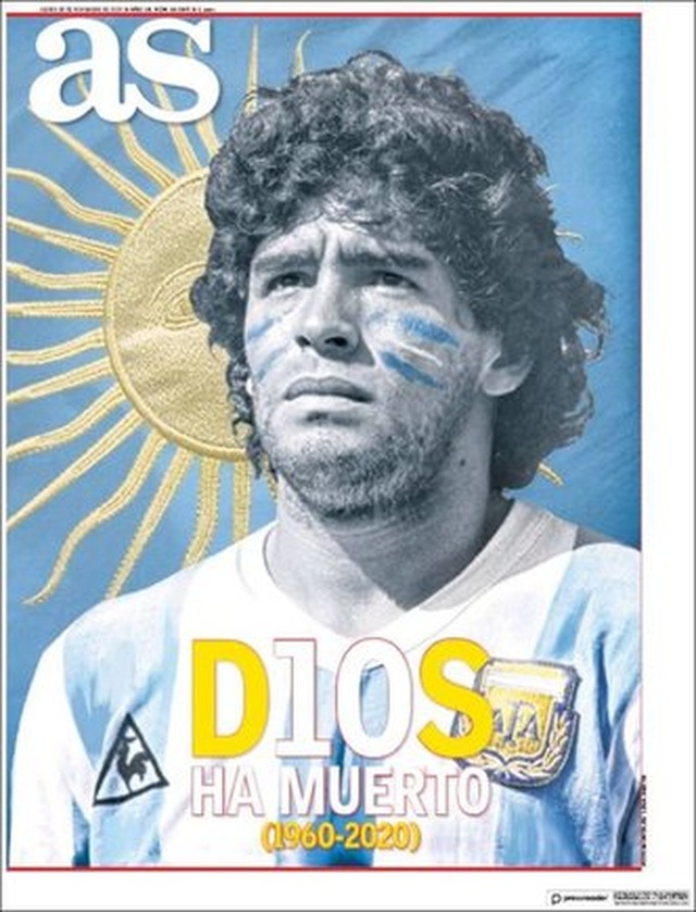Báo chí thế giới tiếc thương cho sự ra đi của huyền thoại Maradona - 11 Báo chí thế giới tiếc thương cho sự ra đi của huyền thoại Maradona - 11