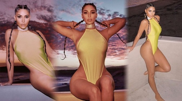 Kim Kardashian mặc váy gợi cảm in hình... chính mình - 9 Kim Kardashian mặc váy gợi cảm in hình... chính mình - 9