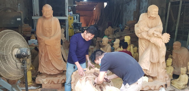 Tháng cuối năm, làng nghề mộc Sơn Đồng rộn tiếng đục, chát - 4 Tháng cuối năm, làng nghề mộc Sơn Đồng rộn tiếng đục, chát - 4