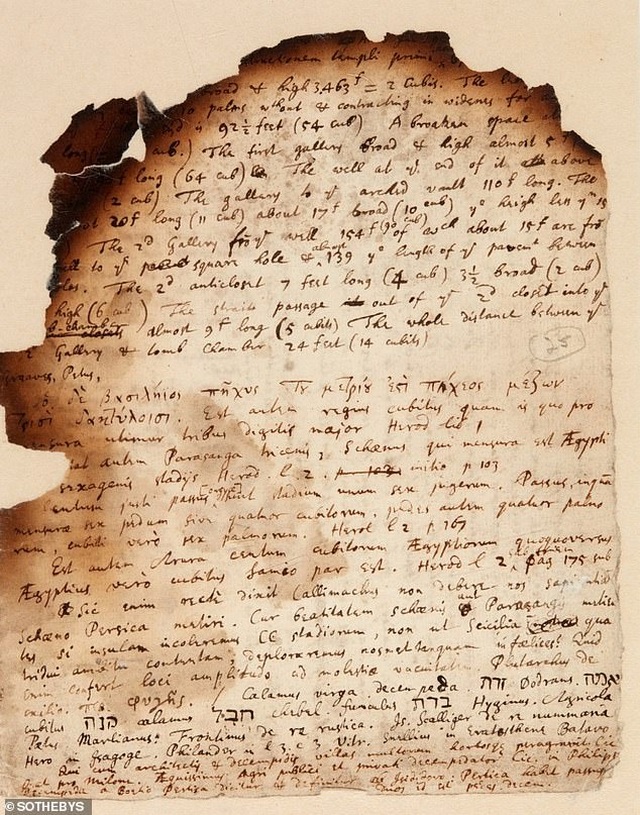 Những phân tích của Isaac Newton về kim tự tháp Ai Cập - 3 Những phân tích của Isaac Newton về kim tự tháp Ai Cập - 3