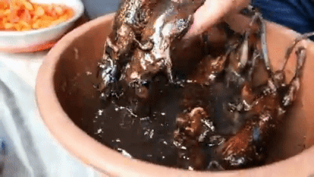 Chuột đồng béo núc để nguyên con không bỏ đầu đuôi, nướng trong ống tre Chuột đồng béo núc để nguyên con không bỏ đầu đuôi, nướng trong ống tre
