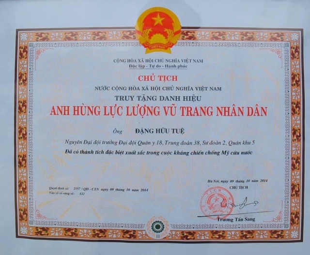 Ký ức về Anh hùng lực lượng vũ trang nhân dân - Bác sĩ Đặng Hữu Tuệ - 2 Ký ức về Anh hùng lực lượng vũ trang nhân dân - Bác sĩ Đặng Hữu Tuệ - 2
