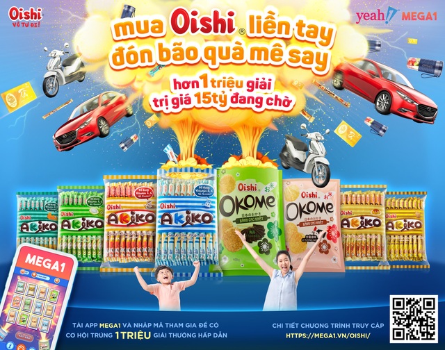 Mua Oishi liền tay - Đón bão quà mê say tìm ra chủ nhân trúng xe Piaggio - 3 Mua Oishi liền tay - Đón bão quà mê say tìm ra chủ nhân trúng xe Piaggio - 3
