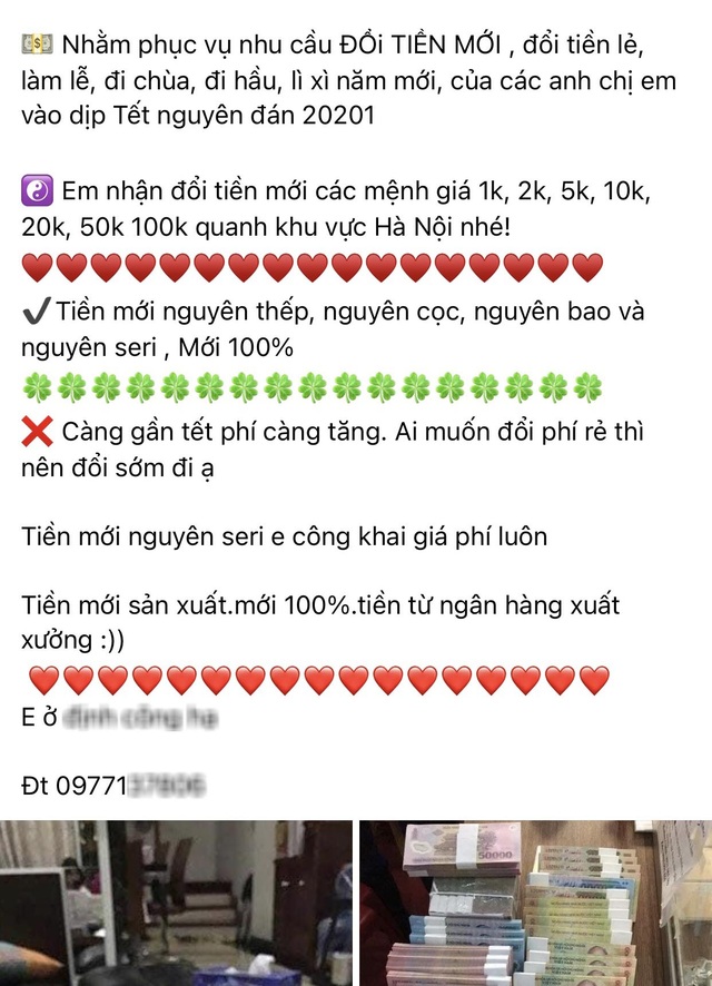 Cận Tết: Dịch vụ đổi tiền lẻ tái xuất, náo động trên chợ mạng - 3 Cận Tết: Dịch vụ đổi tiền lẻ tái xuất, náo động trên chợ mạng - 3
