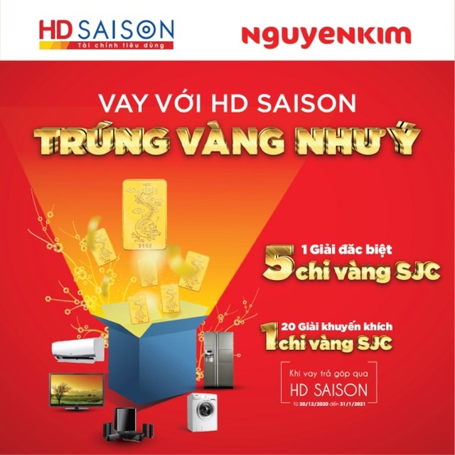 HD SAISON tặng vàng cho khách hàng - 2 HD SAISON tặng vàng cho khách hàng - 2