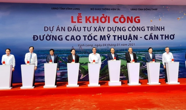 Thủ tướng phát lệnh khởi công cao tốc Mỹ Thuận - Cần Thơ - 2 Thủ tướng phát lệnh khởi công cao tốc Mỹ Thuận - Cần Thơ - 2