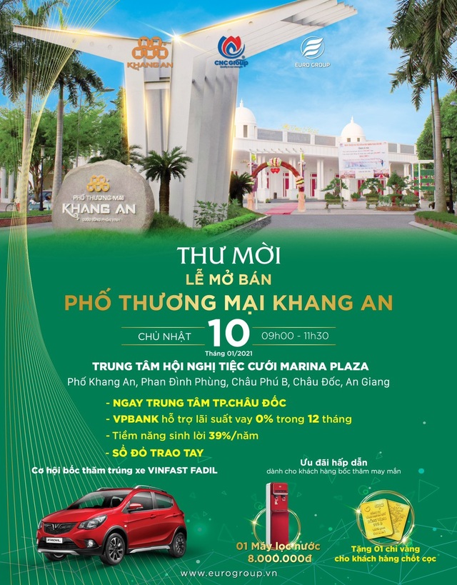 Euro Group: Phố thương mại Khang An chính thức mở bán, cơ hội vàng cho các nhà đầu tư - 4 Euro Group: Phố thương mại Khang An chính thức mở bán, cơ hội vàng cho các nhà đầu tư - 4
