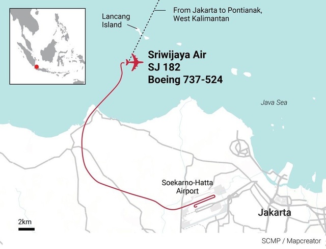 Tiếng nổ như bom vào thời điểm máy bay Indonesia chở 62 người mất tích - 2