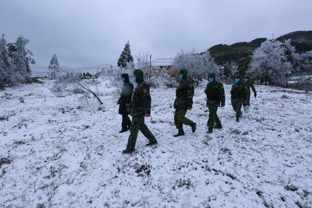 Snow fell in Lao Cai, visitors raced to show off check-in pictures - 11