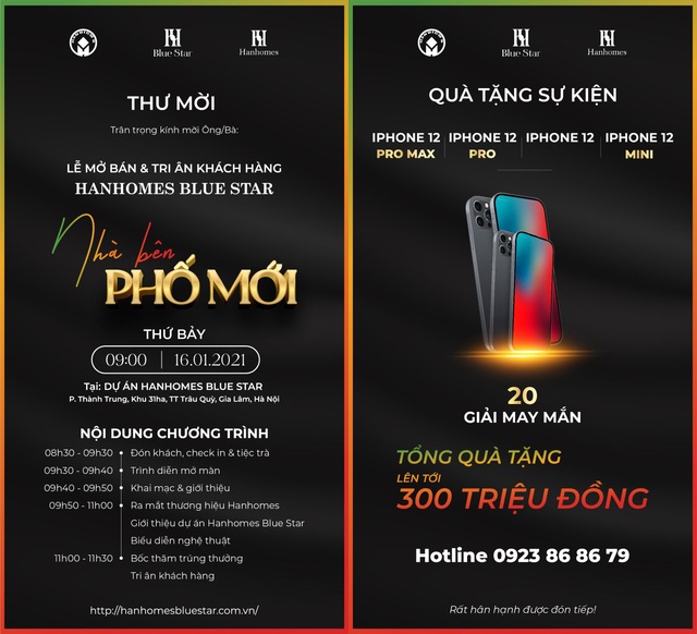 Tiết lộ lý do không nên bỏ lỡ sự kiện mở bán và tri ân khách hàng của Hanhomes Blue Star - 2 Tiết lộ lý do không nên bỏ lỡ sự kiện mở bán và tri ân khách hàng của Hanhomes Blue Star - 2
