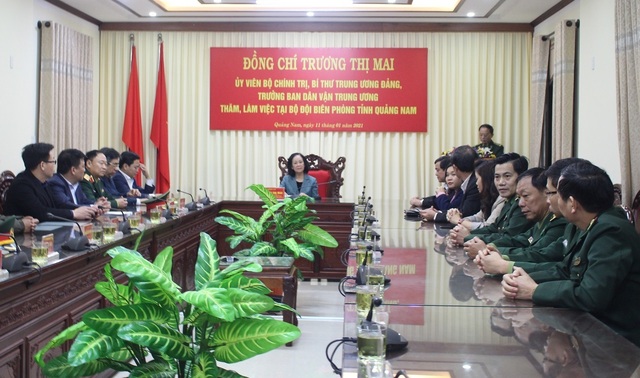 Trưởng ban Dân vận Trung ương chúc tết lực lượng vũ trang Quảng Nam - 1