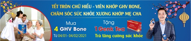 Viên khớp GHV Bone - Món quà Tết ý nghĩa dành tặng cha mẹ - 1 Viên khớp GHV Bone - Món quà Tết ý nghĩa dành tặng cha mẹ - 1