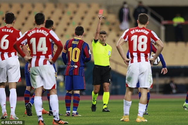 Messi nhận thẻ đỏ, Barcelona tan mộng giành Siêu Cup Tây Ban Nha - 5