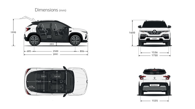 Renault Kiger gia nhập phân khúc crossover tí hon - 18 Renault Kiger gia nhập phân khúc crossover tí hon - 18
