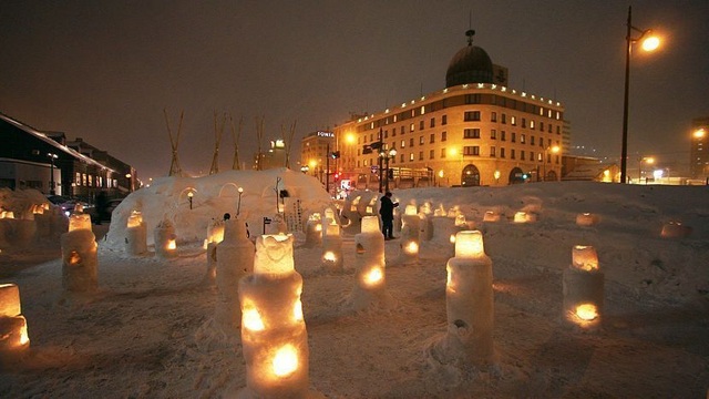 Con đường ánh sáng trong lễ hội tuyết lãng mạn nhất xứ Phù Tang - 3