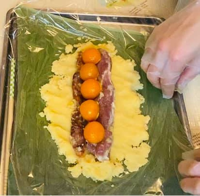 Đón tết Tân Sửu với món bánh chưng, bánh tét ngũ sắc - 3 Đón tết Tân Sửu với món bánh chưng, bánh tét ngũ sắc - 3