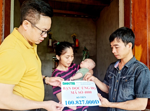 Bạn đọc giúp đỡ người đàn ông mồ côi nuôi con bị bệnh tim bẩm sinh - 1 Bạn đọc giúp đỡ người đàn ông mồ côi nuôi con bị bệnh tim bẩm sinh - 1