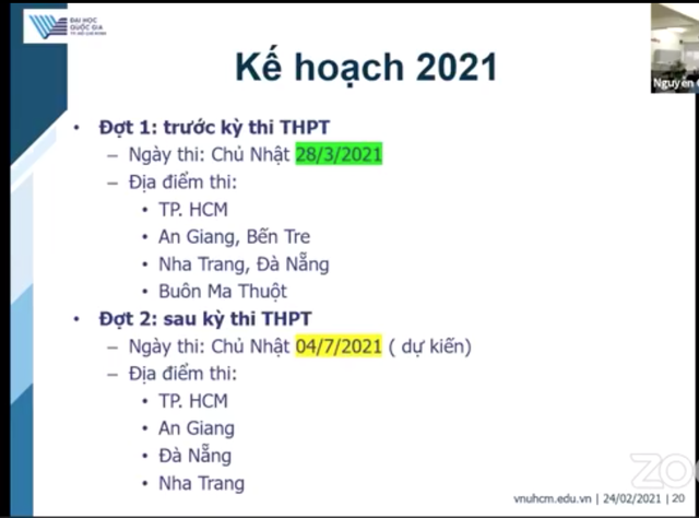 Điểm cần lưu ý trong bài thi đánh giá năng lực của ĐH Quốc gia TPHCM - 6 Điểm cần lưu ý trong bài thi đánh giá năng lực của ĐH Quốc gia TPHCM - 6