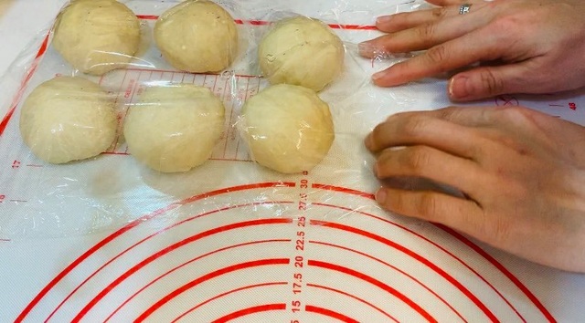 Cách làm bánh bao quả đào tiên bày mâm chay Tết Nguyên tiêu - 4