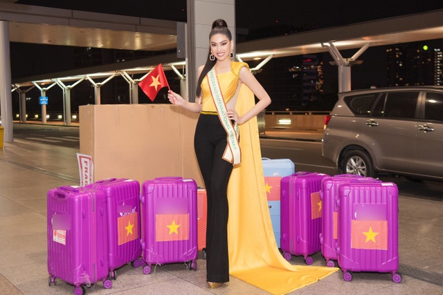 Phải cách ly, Ngọc Thảo mang 150kg hành lý sang Thái Lan dự thi - 6 Phải cách ly, Ngọc Thảo mang 150kg hành lý sang Thái Lan dự thi - 6