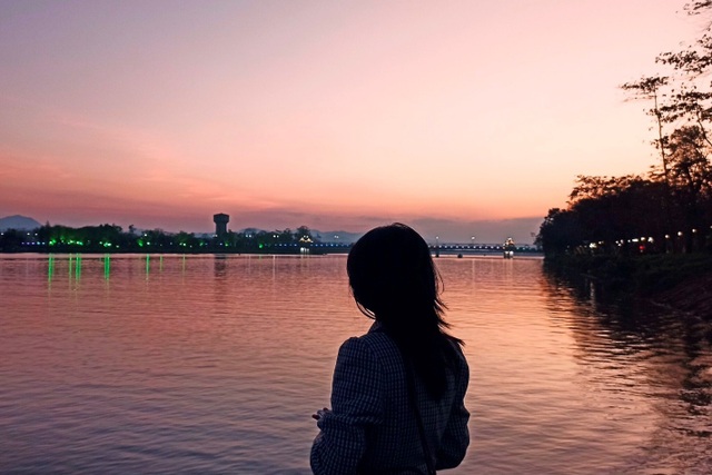 The enchanting beautiful sunset view on the Perfume River - 1