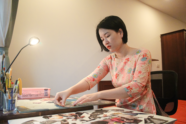Người phụ nữ truyền cảm hứng qua những bức tranh làm từ giấy vụn - 2 Người phụ nữ truyền cảm hứng qua những bức tranh làm từ giấy vụn - 2
