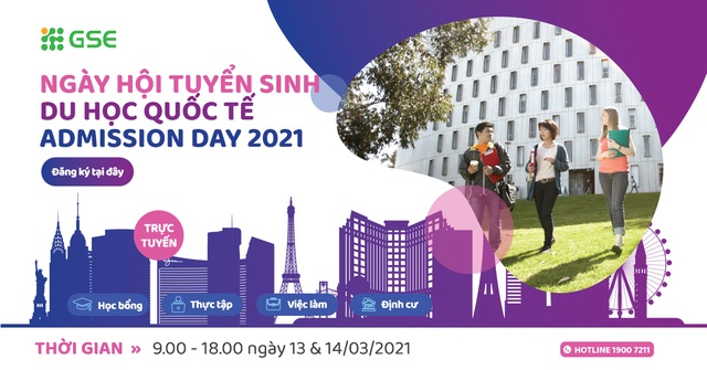 Phỏng vấn ngay học bổng lên tới 100% học phí tại Ngày hội Tuyển sinh Du học Quốc tế 2021 - 1 Phỏng vấn ngay học bổng lên tới 100% học phí tại Ngày hội Tuyển sinh Du học Quốc tế 2021 - 1