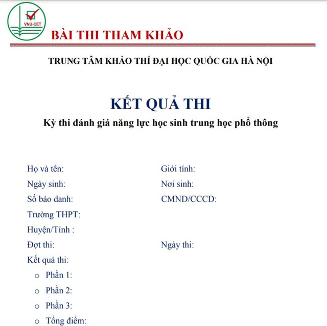 ĐH Quốc gia Hà Nội công bố Đề thi tham khảo Đánh giá năng lực năm 2021 - 4 ĐH Quốc gia Hà Nội công bố Đề thi tham khảo Đánh giá năng lực năm 2021 - 4