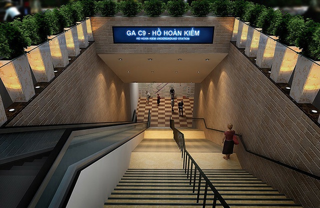 Metro số 2: Bỏ ga ngầm C9 cạnh Hồ Gươm, lượng hành khách giảm tới 95% - 1 Metro số 2: Bỏ ga ngầm C9 cạnh Hồ Gươm, lượng hành khách giảm tới 95% - 1