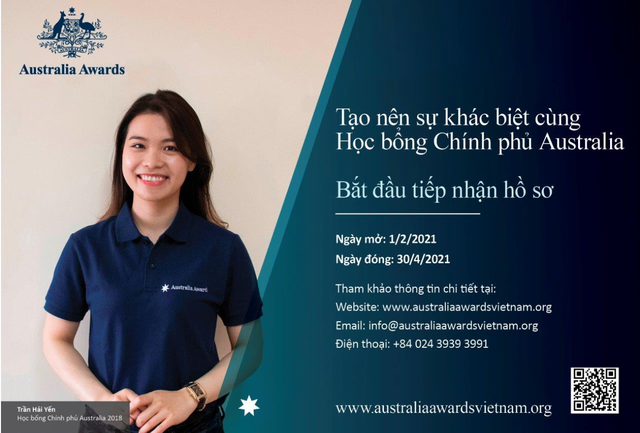 Học bổng Chính phủ Úc năm 2021 mở cửa chào đón ứng viên Việt Nam - 1