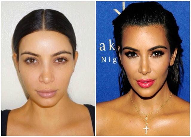 Kim Kardashian khác như thế nào khi không trang điểm - 3 Kim Kardashian khác như thế nào khi không trang điểm - 3