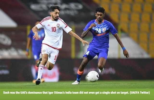 Thắng Ấn Độ 6-0, báo giới UAE gửi lời thách thức đến đội tuyển Việt Nam - 1 Thắng Ấn Độ 6-0, báo giới UAE gửi lời thách thức đến đội tuyển Việt Nam - 1