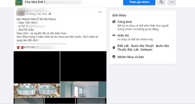 Đắk Lắk: Nhà ở xã hội cho cán bộ được rao bán rầm rộ trên Facebook - 2 Đắk Lắk: Nhà ở xã hội cho cán bộ được rao bán rầm rộ trên Facebook - 2