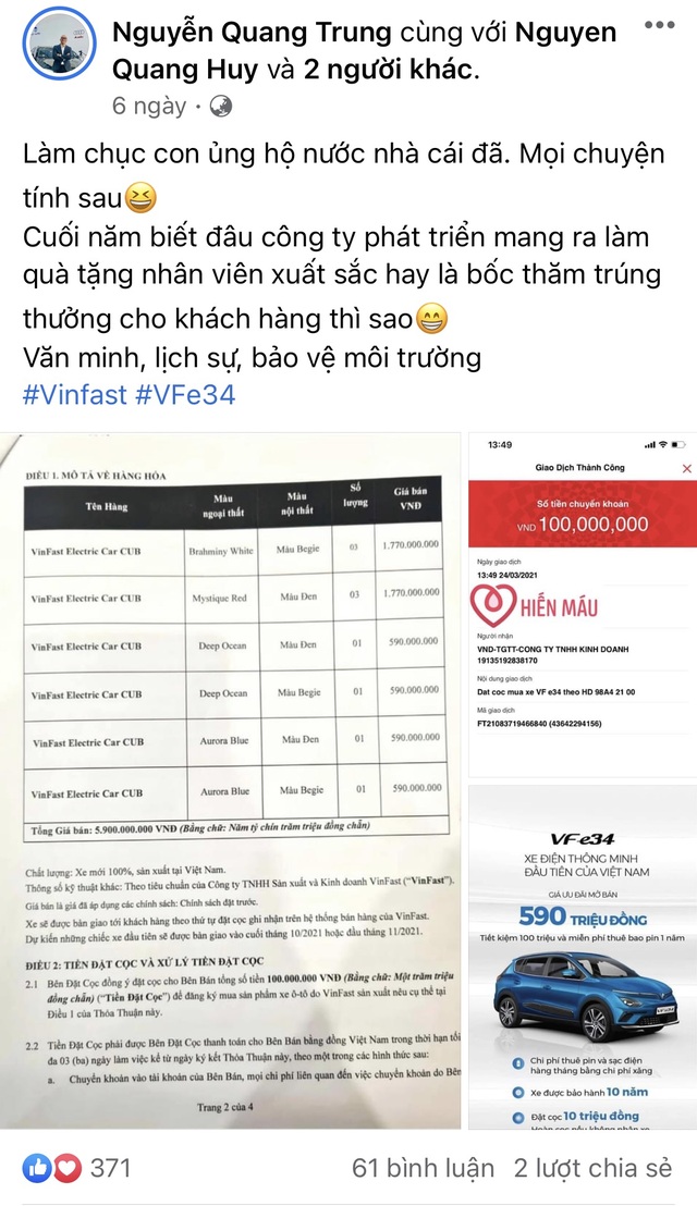 Ai là người đặt mua ô tô điện VinFast VF e34 nhiều nhất đến thời điểm này? - 5 Ai là người đặt mua ô tô điện VinFast VF e34 nhiều nhất đến thời điểm này? - 5