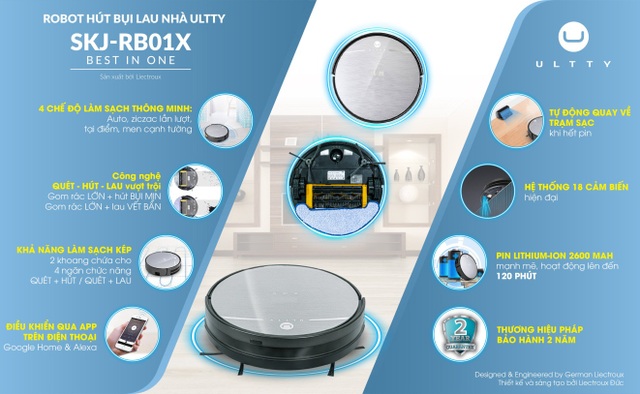 Siêu khuyến mãi robot hút bụi lau nhà thế hệ mới Ultty - Đặt trước giảm ngay 1 triệu đồng - 1 Siêu khuyến mãi robot hút bụi lau nhà thế hệ mới Ultty - Đặt trước giảm ngay 1 triệu đồng - 1