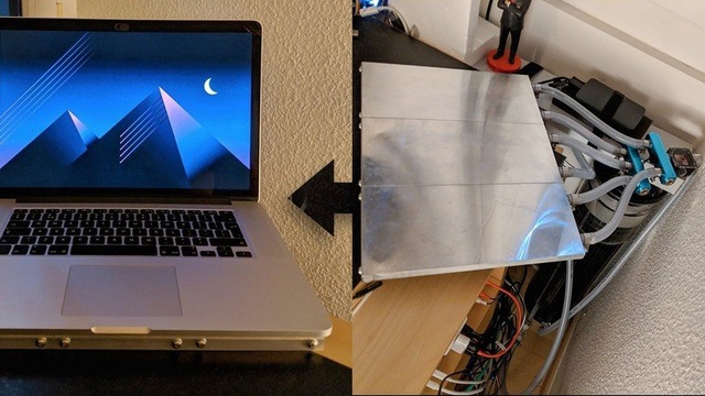 Chê quạt ồn, thanh niên làm hẳn tản nhiệt bằng nước cho MacBook Pro - 1 Chê quạt ồn, thanh niên làm hẳn tản nhiệt bằng nước cho MacBook Pro - 1