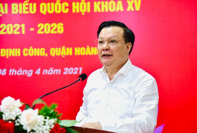 Bí thư Hà Nội báo cáo cử tri những thành quả khi ở Bộ Tài chính - 1 Bí thư Hà Nội báo cáo cử tri những thành quả khi ở Bộ Tài chính - 1