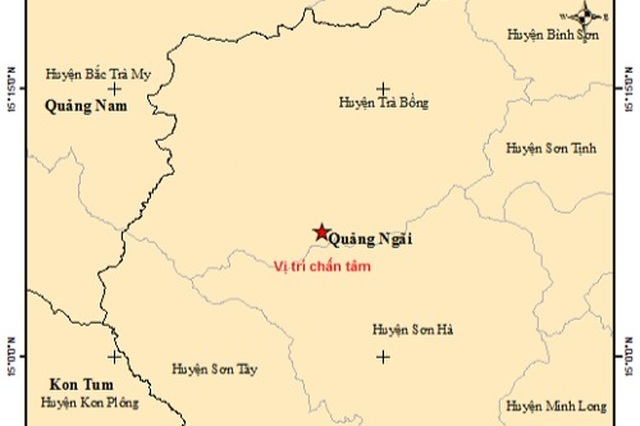 Liên tiếp xảy ra động đất ở Quảng Ngãi - 1 Liên tiếp xảy ra động đất ở Quảng Ngãi - 1