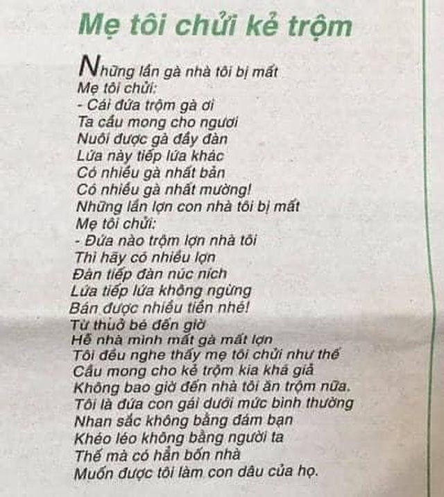 Bị nghi đạo thơ, tác giả Mẹ tôi chửi kẻ trộm: Tôi cảm thấy bị xúc phạm! - 3