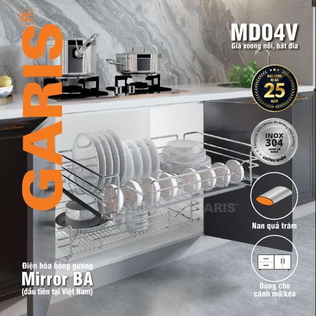 Inox 304 bóng gương sẽ là tương lai của ngành phụ kiện tủ bếp? - 4 Inox 304 bóng gương sẽ là tương lai của ngành phụ kiện tủ bếp? - 4
