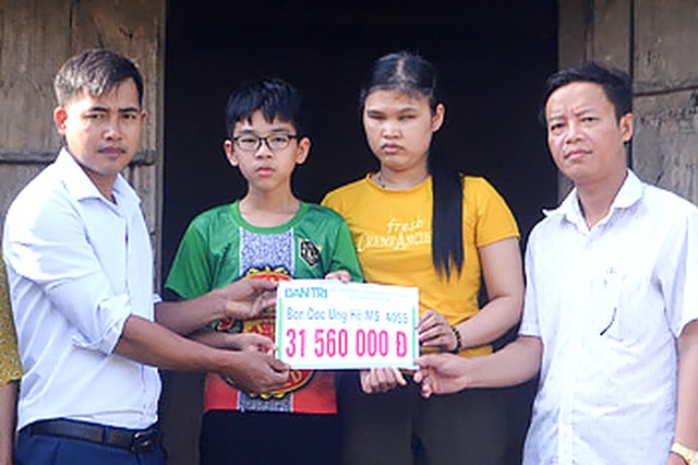 Bạn đọc giúp đỡ người mẹ mù xin ánh sáng cho con hơn 30 triệu đồng - 2