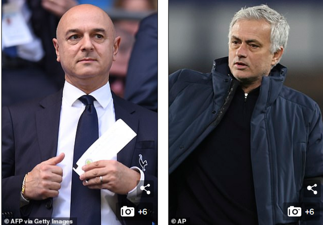 Chủ tịch Tottenham chính thức tiết lộ lý do sa thải HLV Mourrinho - 1 Chủ tịch Tottenham chính thức tiết lộ lý do sa thải HLV Mourrinho - 1