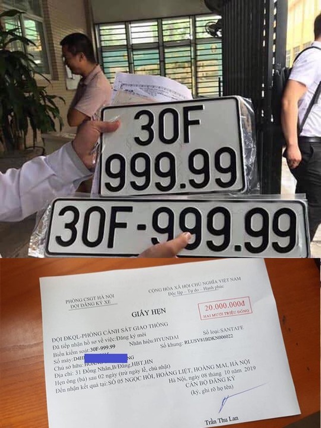 Trúng biển ngũ quý 9, xe Santa Fe đội giá gần 4 tỷ đồng tại Hà Nội - 4 Trúng biển ngũ quý 9, xe Santa Fe đội giá gần 4 tỷ đồng tại Hà Nội - 4