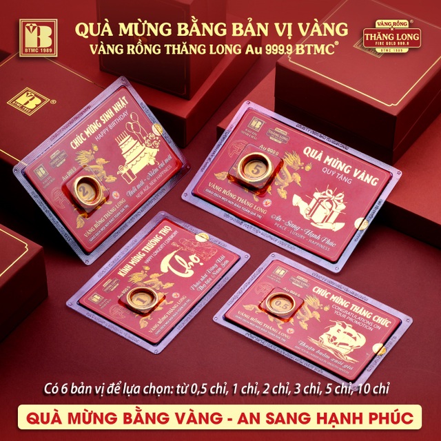 Bảo Tín Minh Châu ra mắt sản phẩm mới - Quà mừng bằng bản vị VRTL 999.9 - 1 Bảo Tín Minh Châu ra mắt sản phẩm mới - Quà mừng bằng bản vị VRTL 999.9 - 1