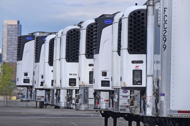 Hundreds of bodies of Covid-19 were piled up in a frozen vehicle in the United States during a year - 1