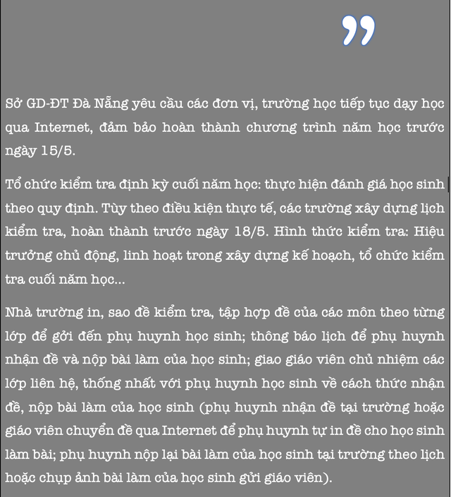 Ngành Giáo dục làm mọi phương án để kịp về đích năm học - 8