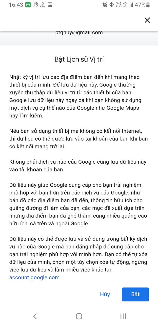 Hướng dẫn cách lưu lịch sử di chuyển để sử dụng khi cần khai báo y tế - 5