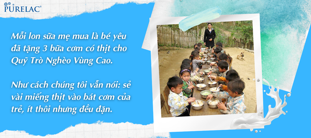Chọn sữa PureLac: Mẹ và bé đã góp 3 bữa cơm có thịt cho trò nghèo vùng cao - 3 Chọn sữa PureLac: Mẹ và bé đã góp 3 bữa cơm có thịt cho trò nghèo vùng cao - 3