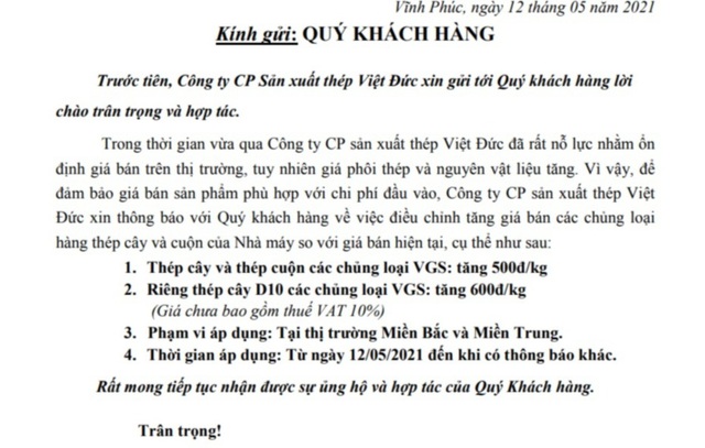 Giá thép tăng chưa thấy điểm dừng, nhà thầu choáng váng - 3 Giá thép tăng chưa thấy điểm dừng, nhà thầu choáng váng - 3